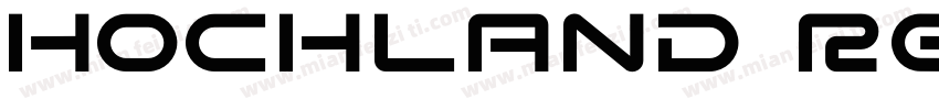 Hochland Regular字体转换